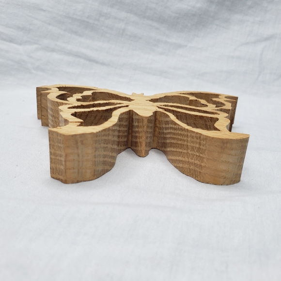 Handcrafted Scrollwork Wood Butterfly - Picture 3 of 5